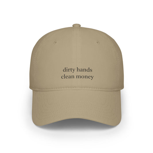 khaki dirty hands clan money hat