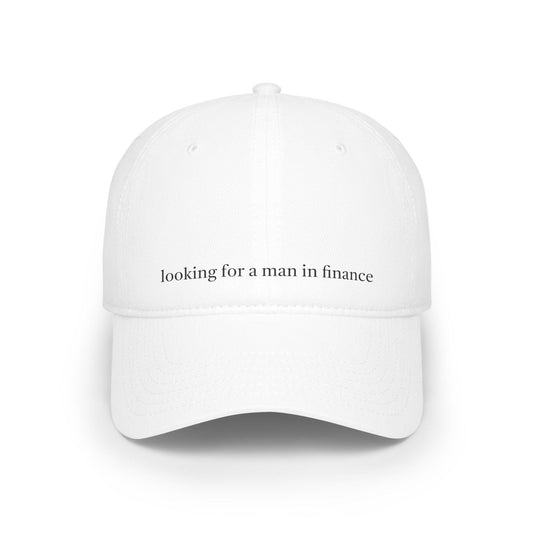 man in finance hat