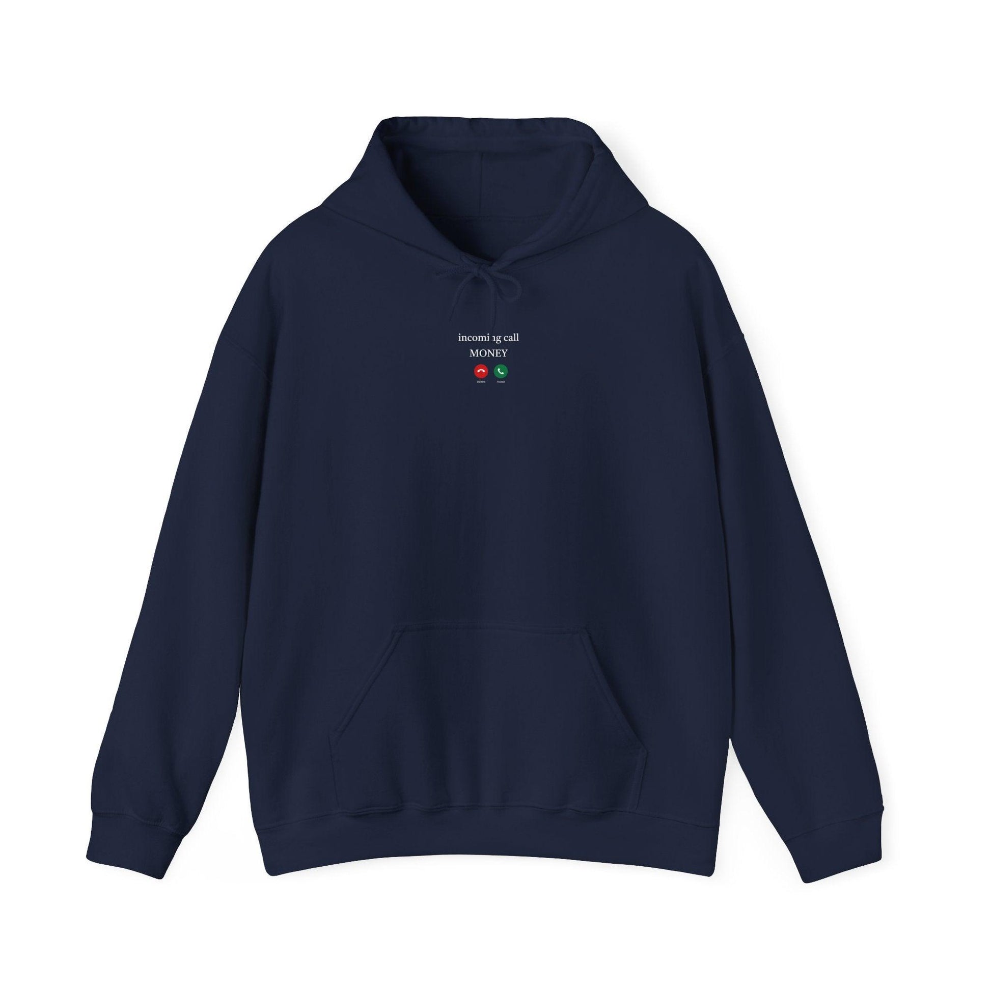 navy Incoming Call Money hoodie