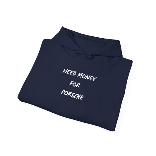 navy Need Money for Porsche Hoodie