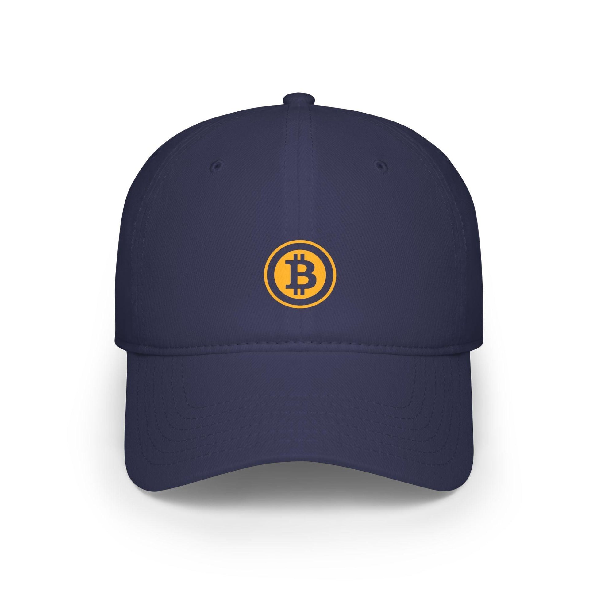 navy bitcoin hat