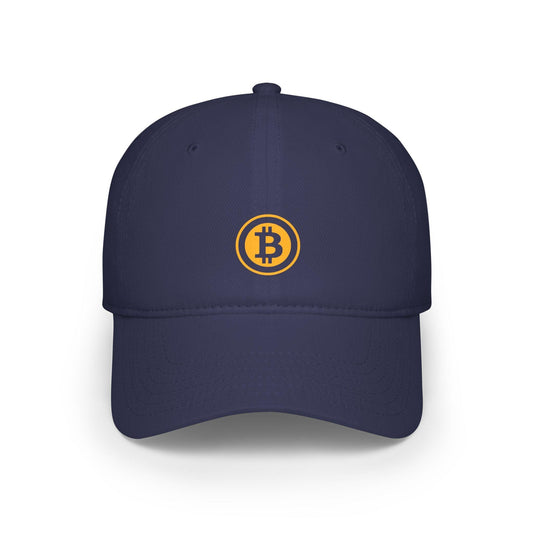 navy bitcoin hat