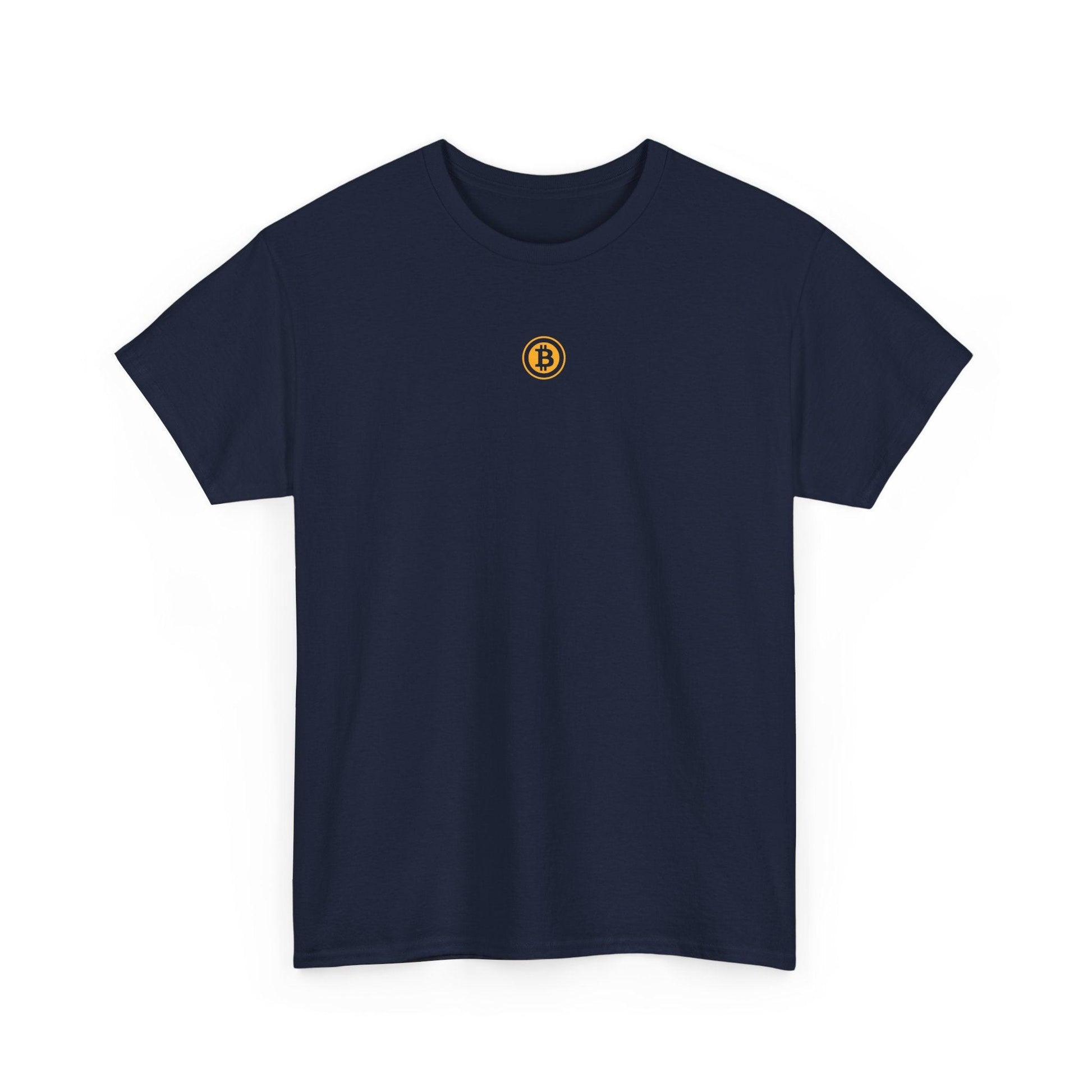 navy bitcoin t-shirt