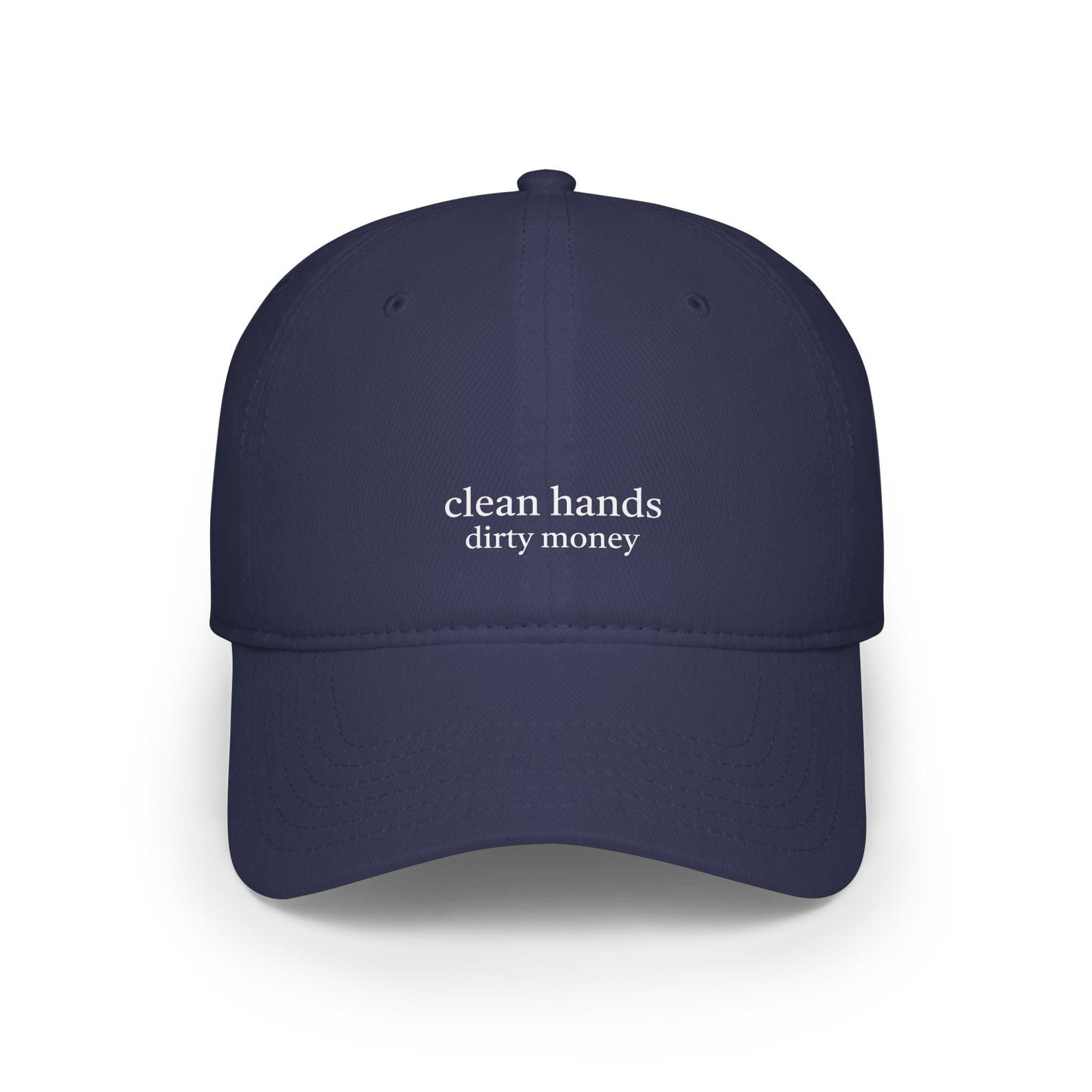 navy clean hands dirty money hat