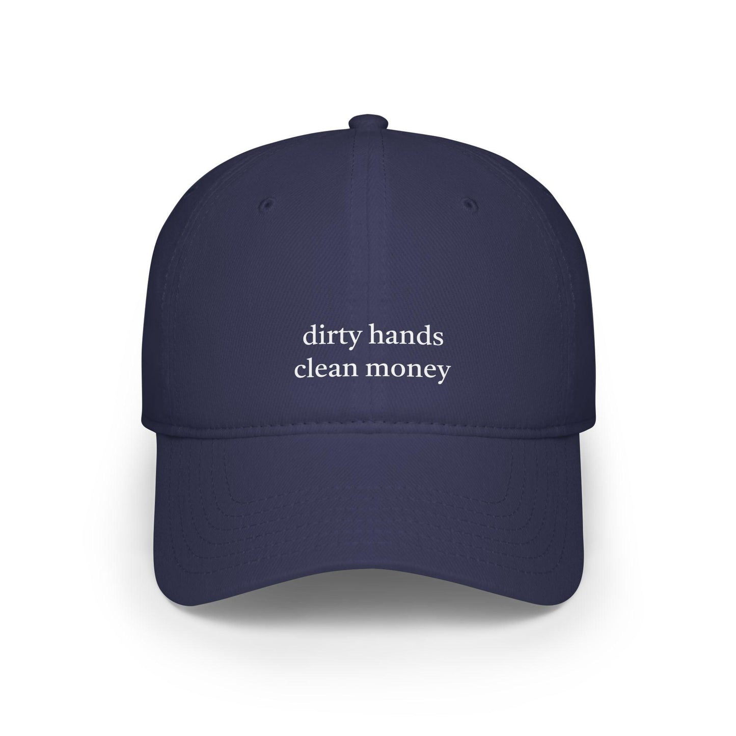 navy dirty hands clan money hat