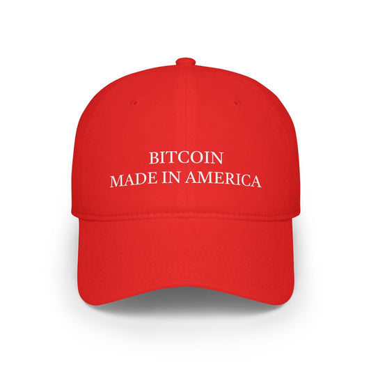 red Bitcoin Made in America Hat