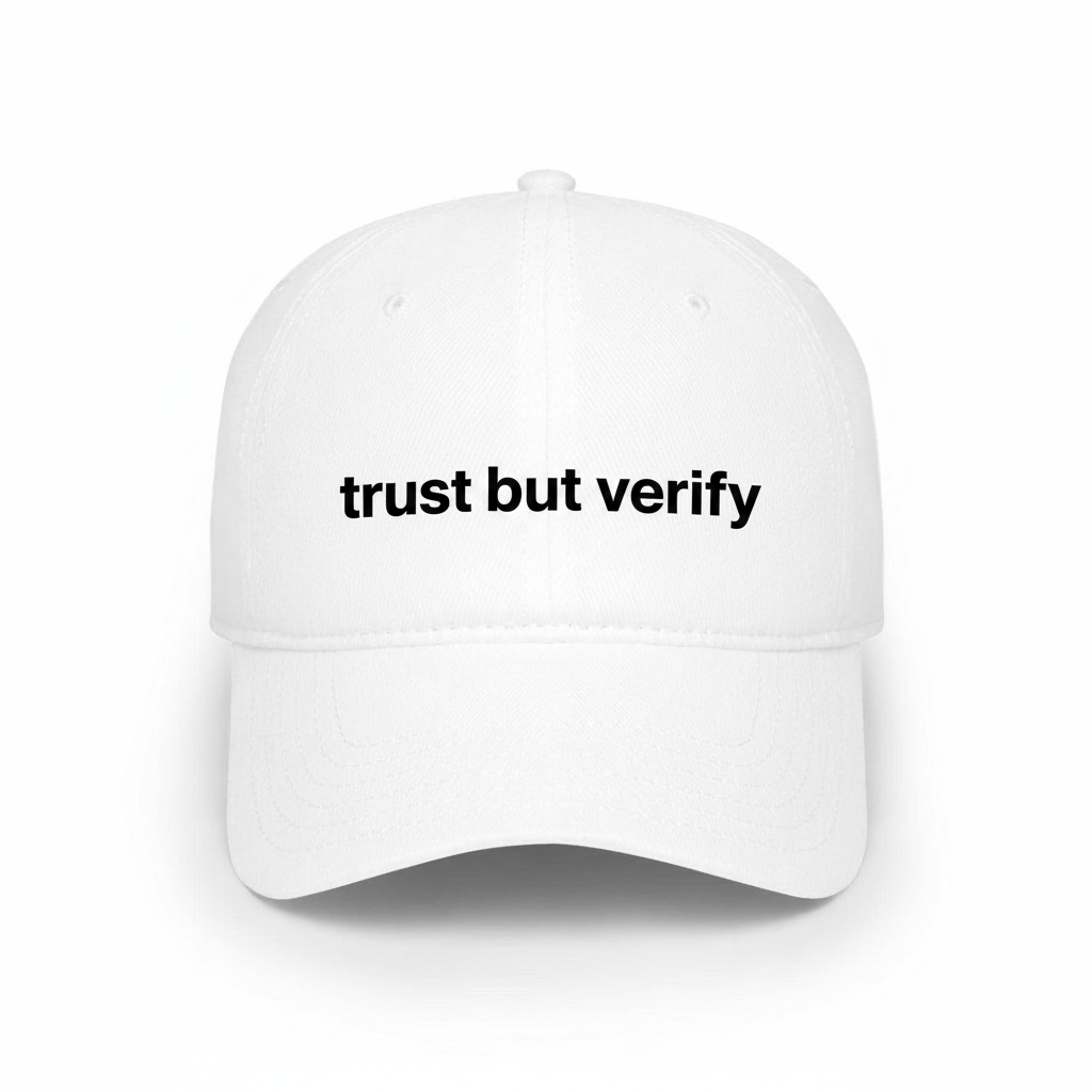 trust but verify hat