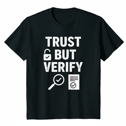 trust but verify shirt