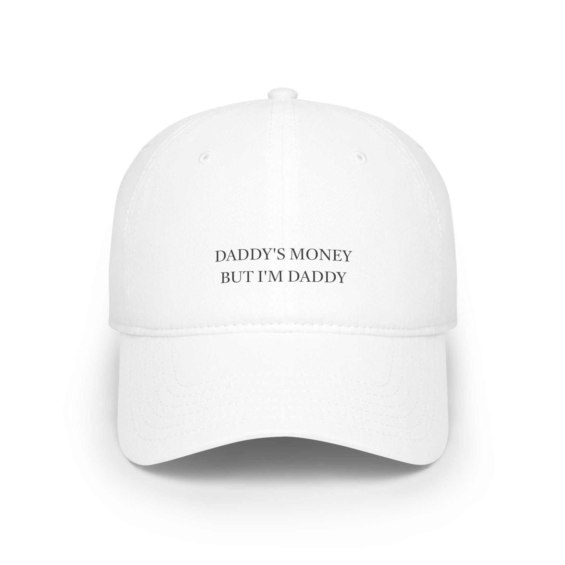 white Daddy's Money But I’m Daddy Hat