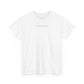white Guaranteed Returns shirt