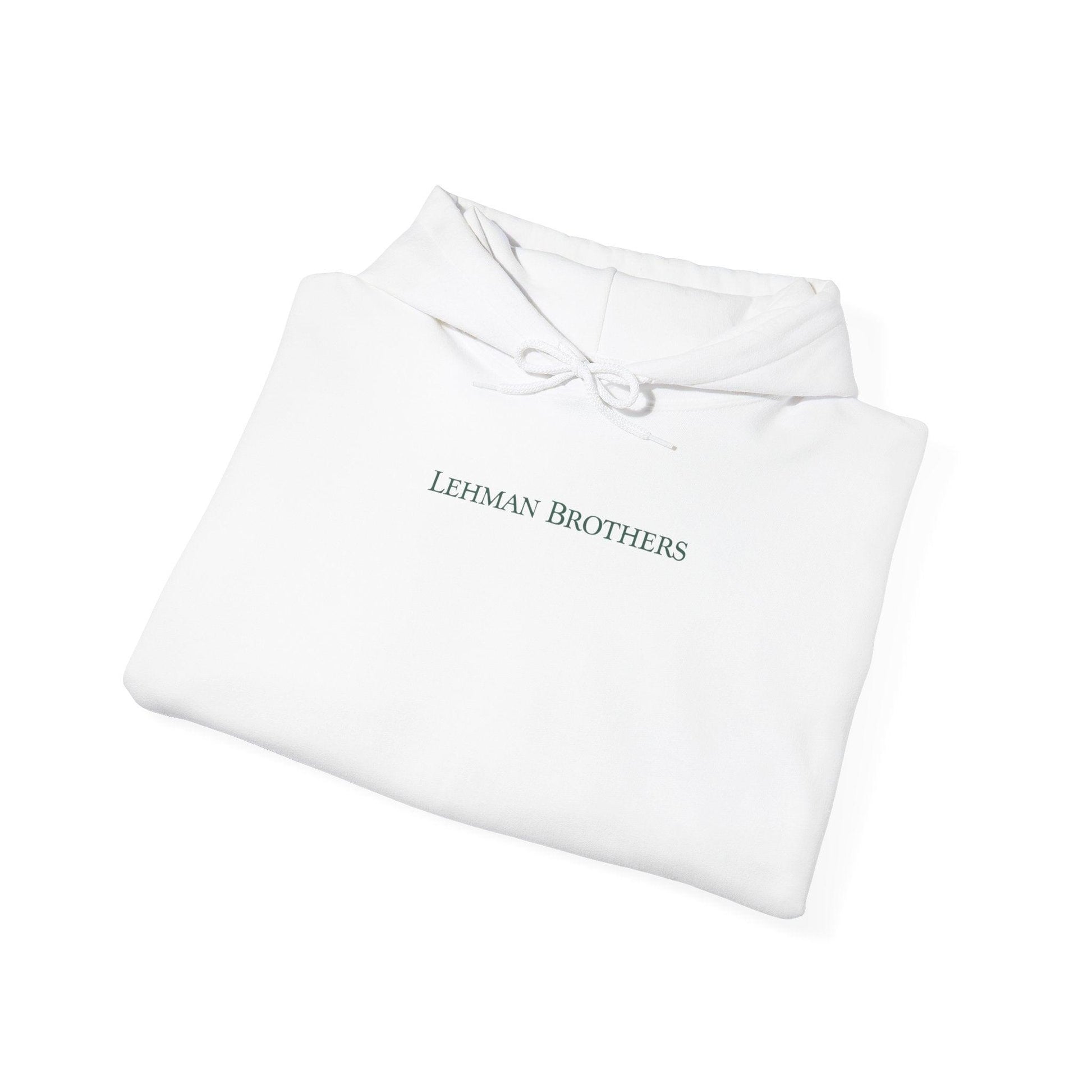 white Lehman Brothers hoodie