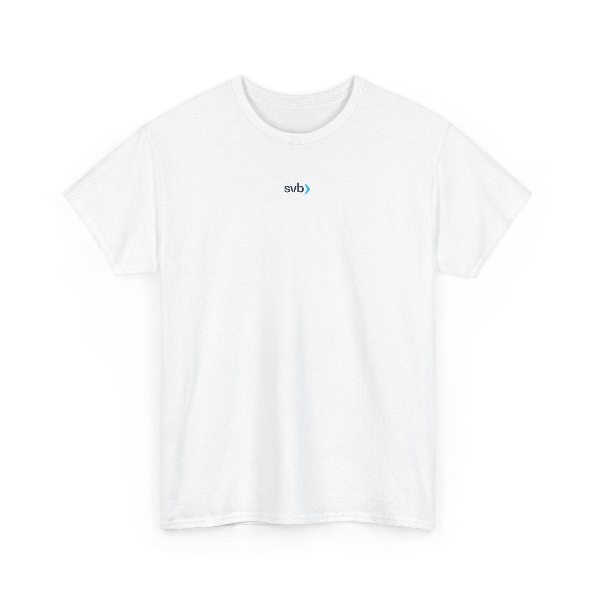 white Silicon Valley Bank shirt