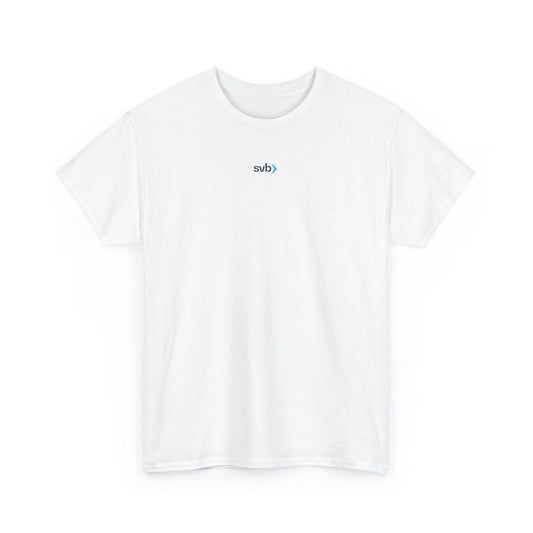 white Silicon Valley Bank shirt