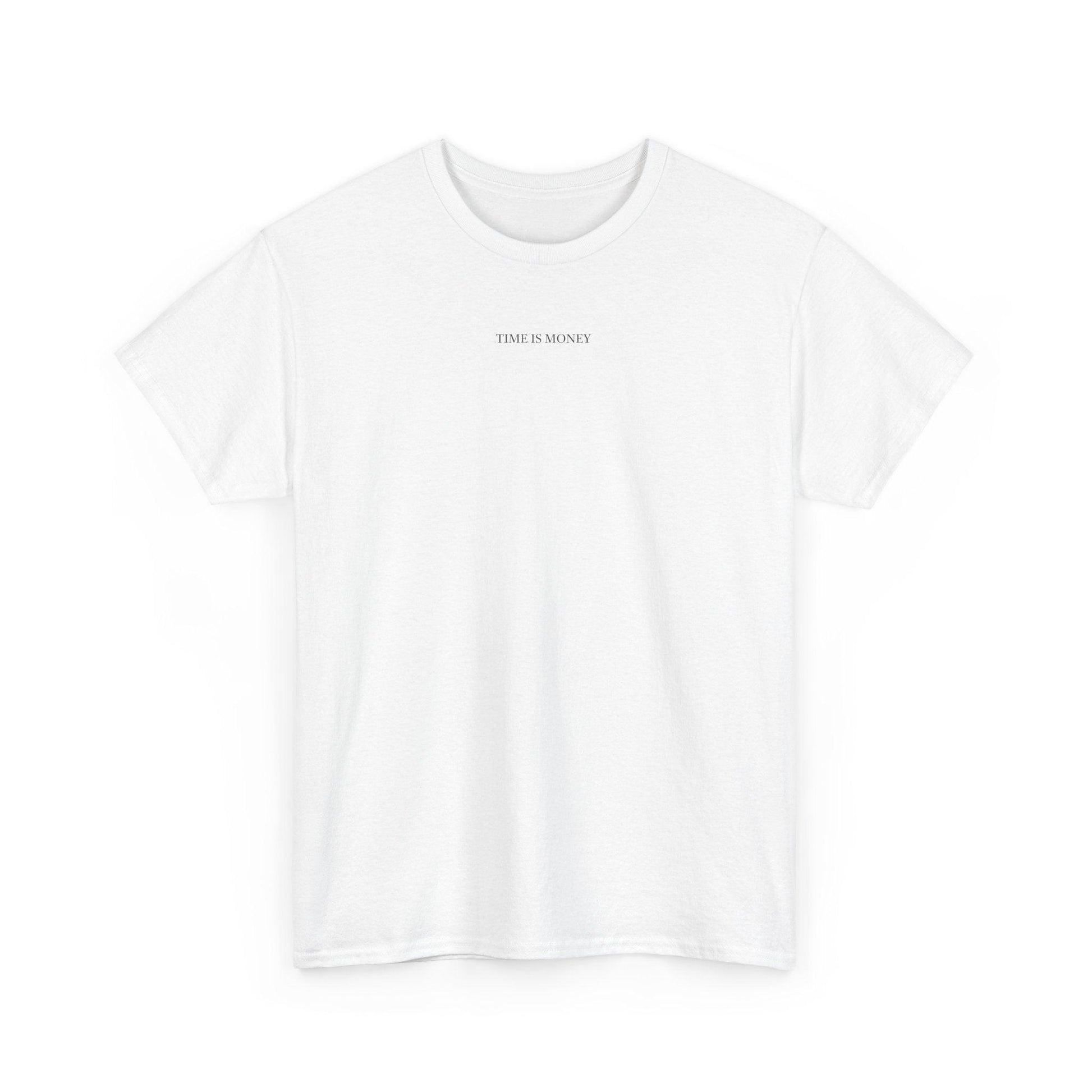 white Time is Money shirt