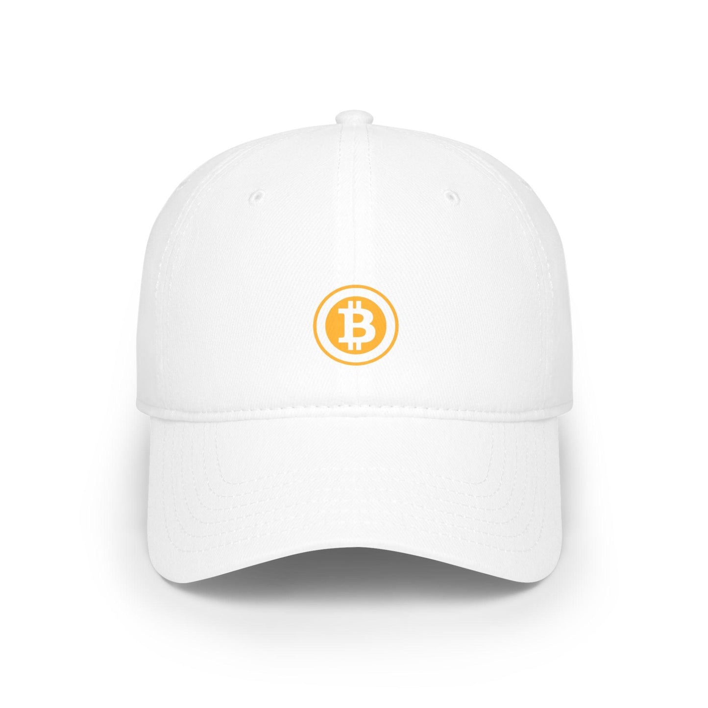 white bitcoin hat