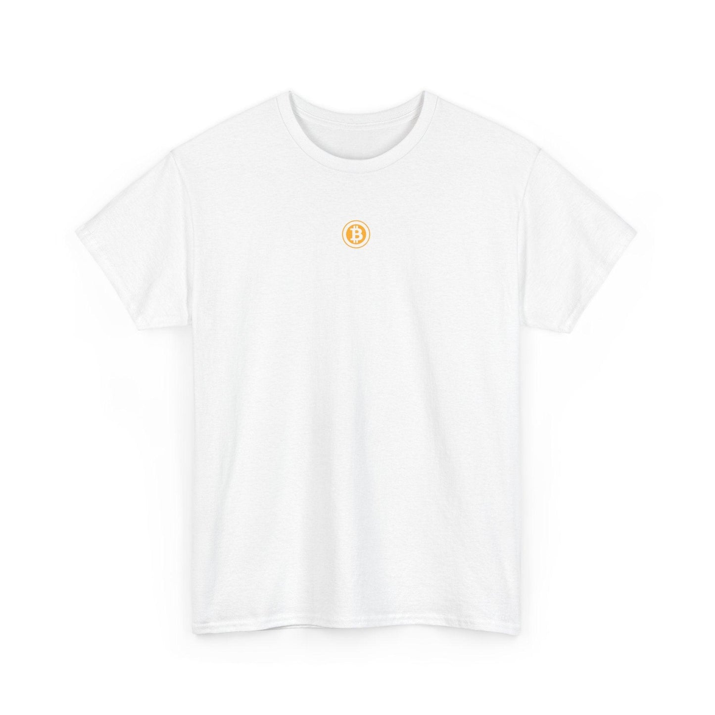 white bitcoin t-shirt