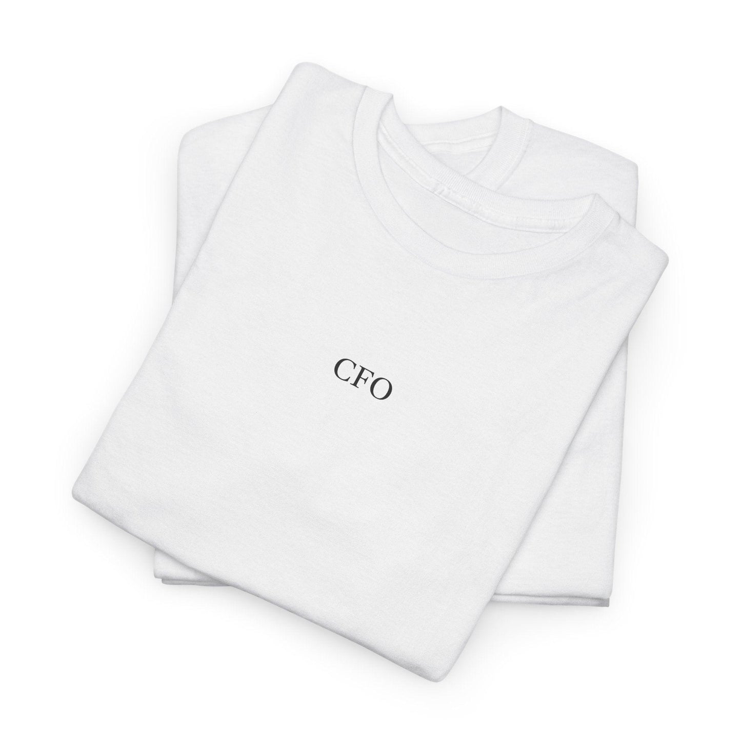 white cfo shirt