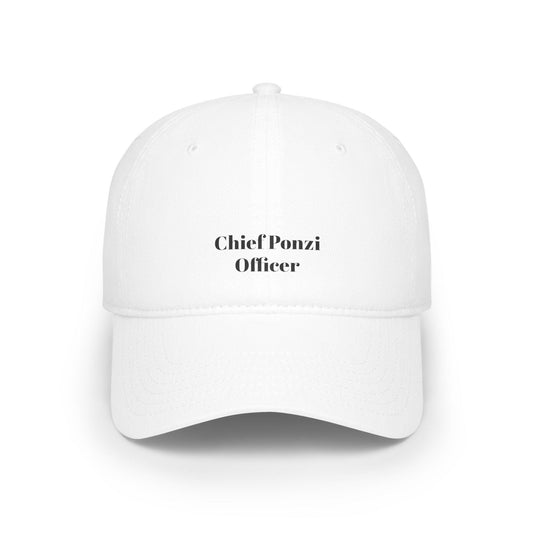 white chief ponzi officer hat