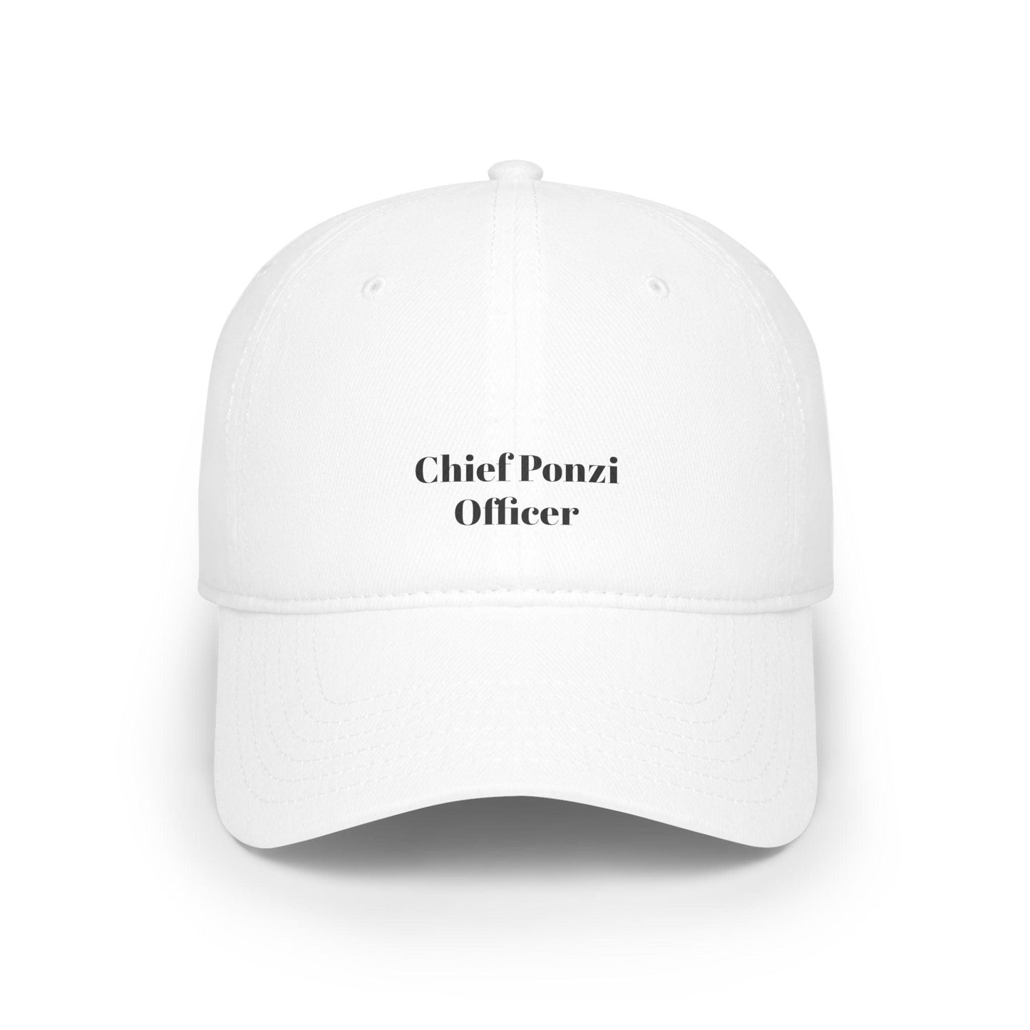 white chief ponzi officer hat