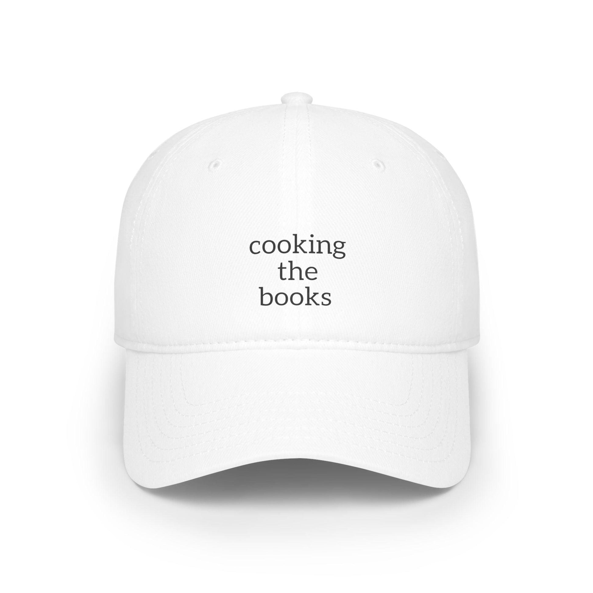 white cooking the books hat