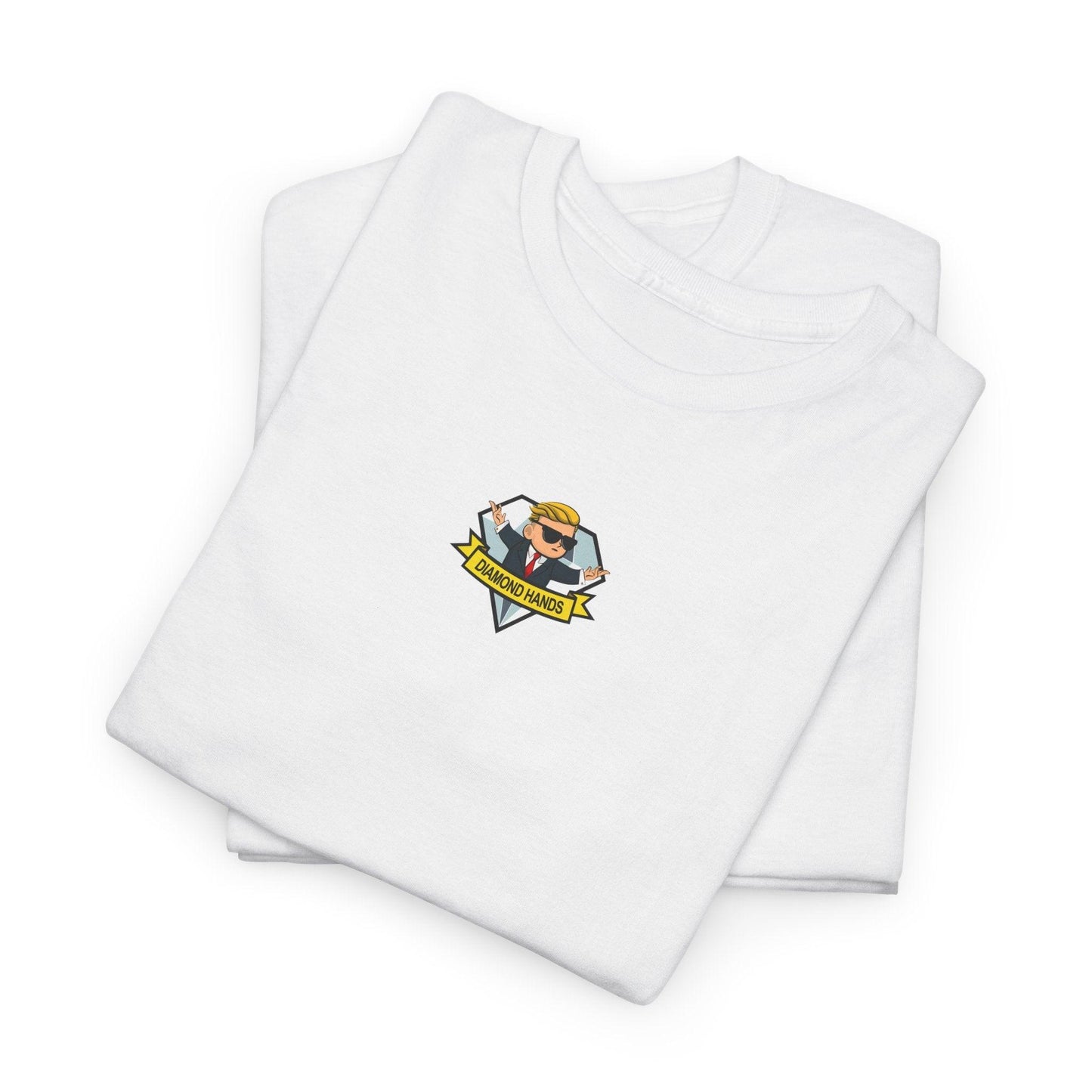 white diamond hands shirt