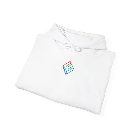 white enron hoodie