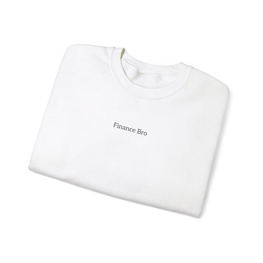 white finance bro sweatshirt