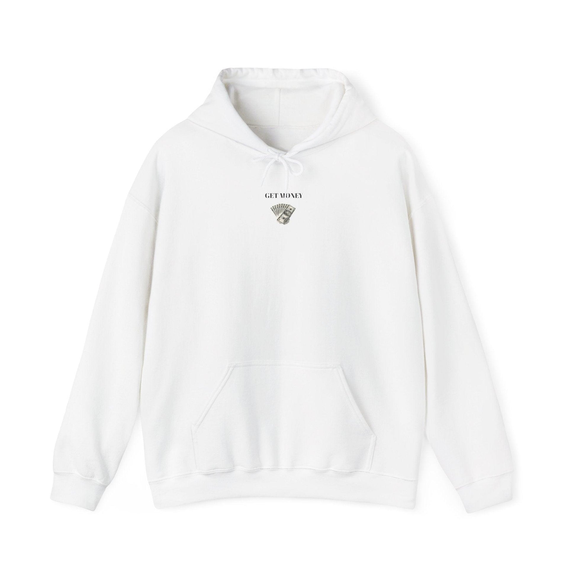 white get money hoodie