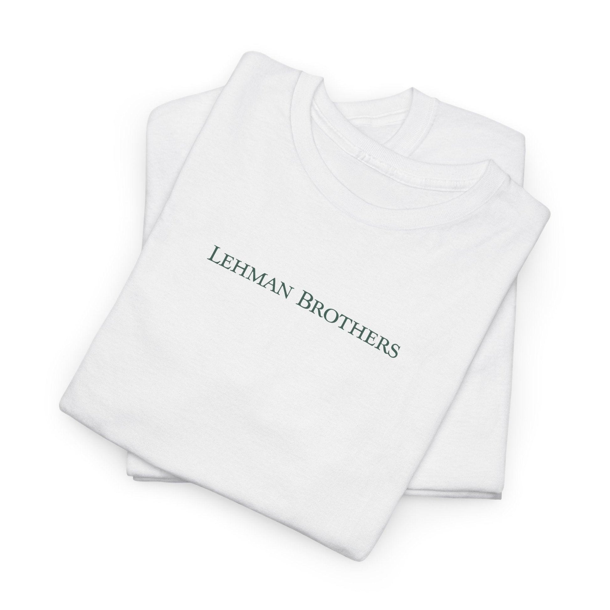 white lehman brothers shirt