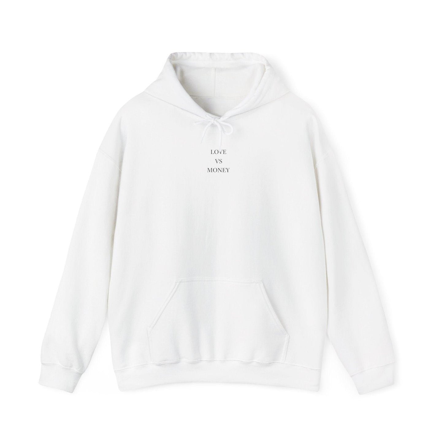 white love vs money hoodie