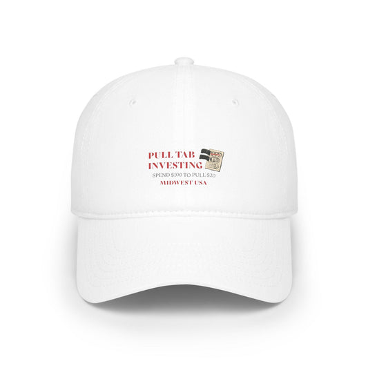 white pull tab investment group hat