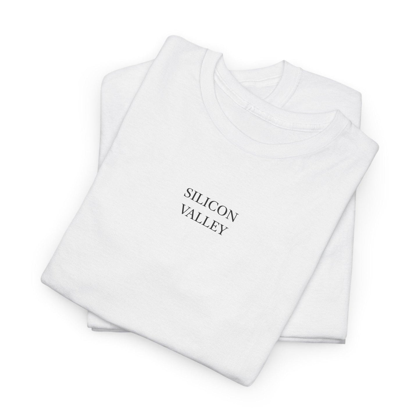 white silicon valley shirt