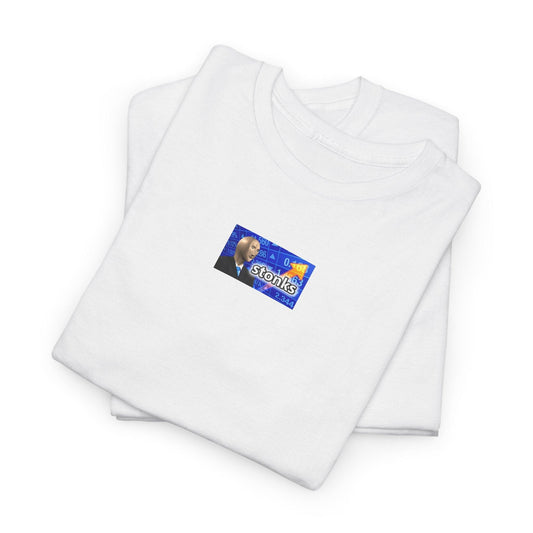 white stonks go up shirt