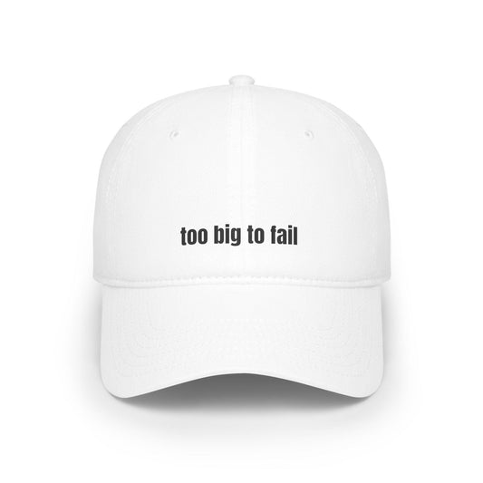 white too big to fail hat